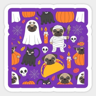 Halloween-Pug Sticker